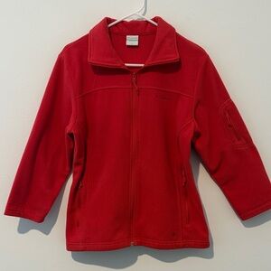 Columbia Vibrant orange Full-Zip Fleece jacket women size M